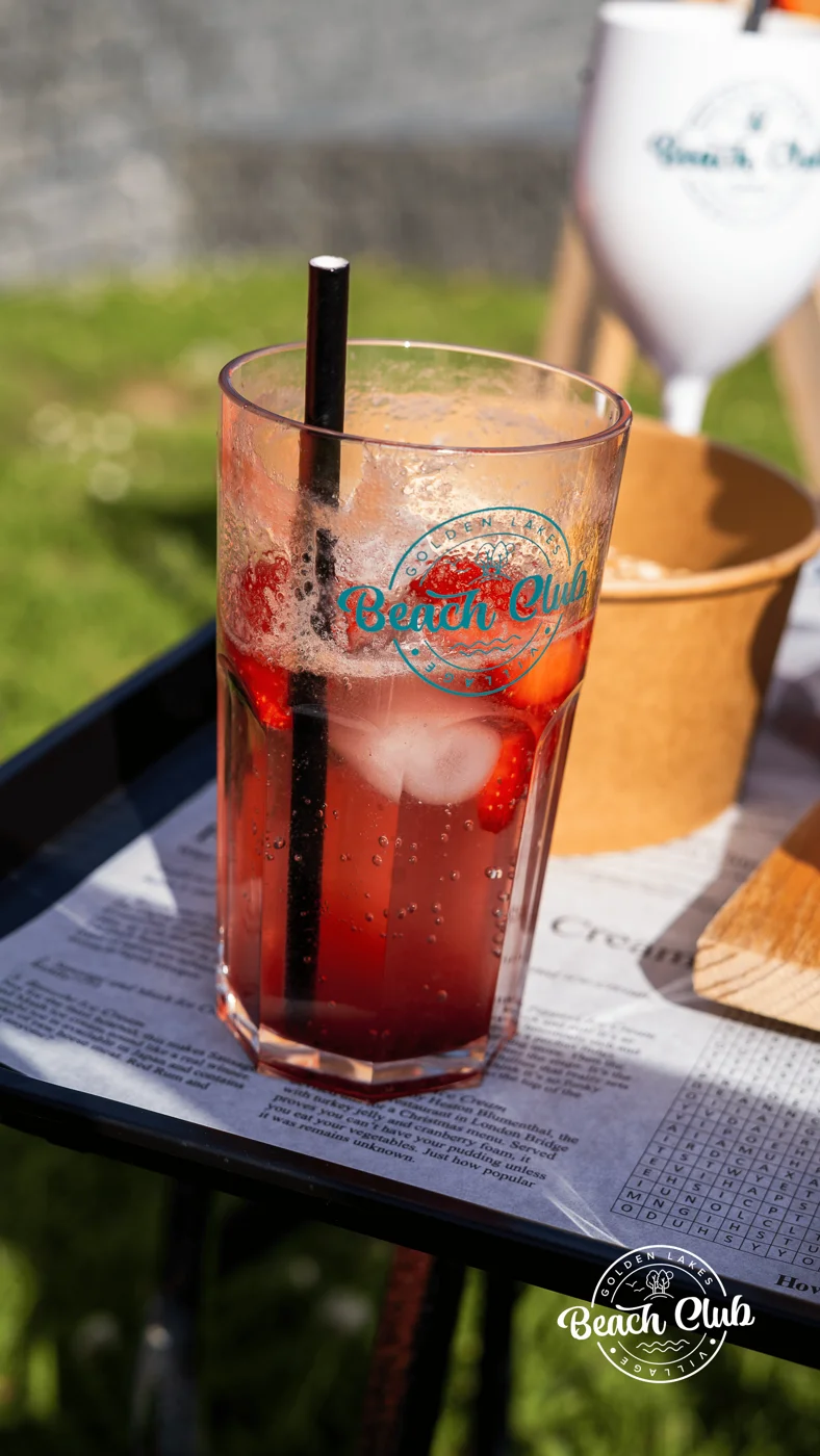 Cocktail du Beach Club Golden Lakes